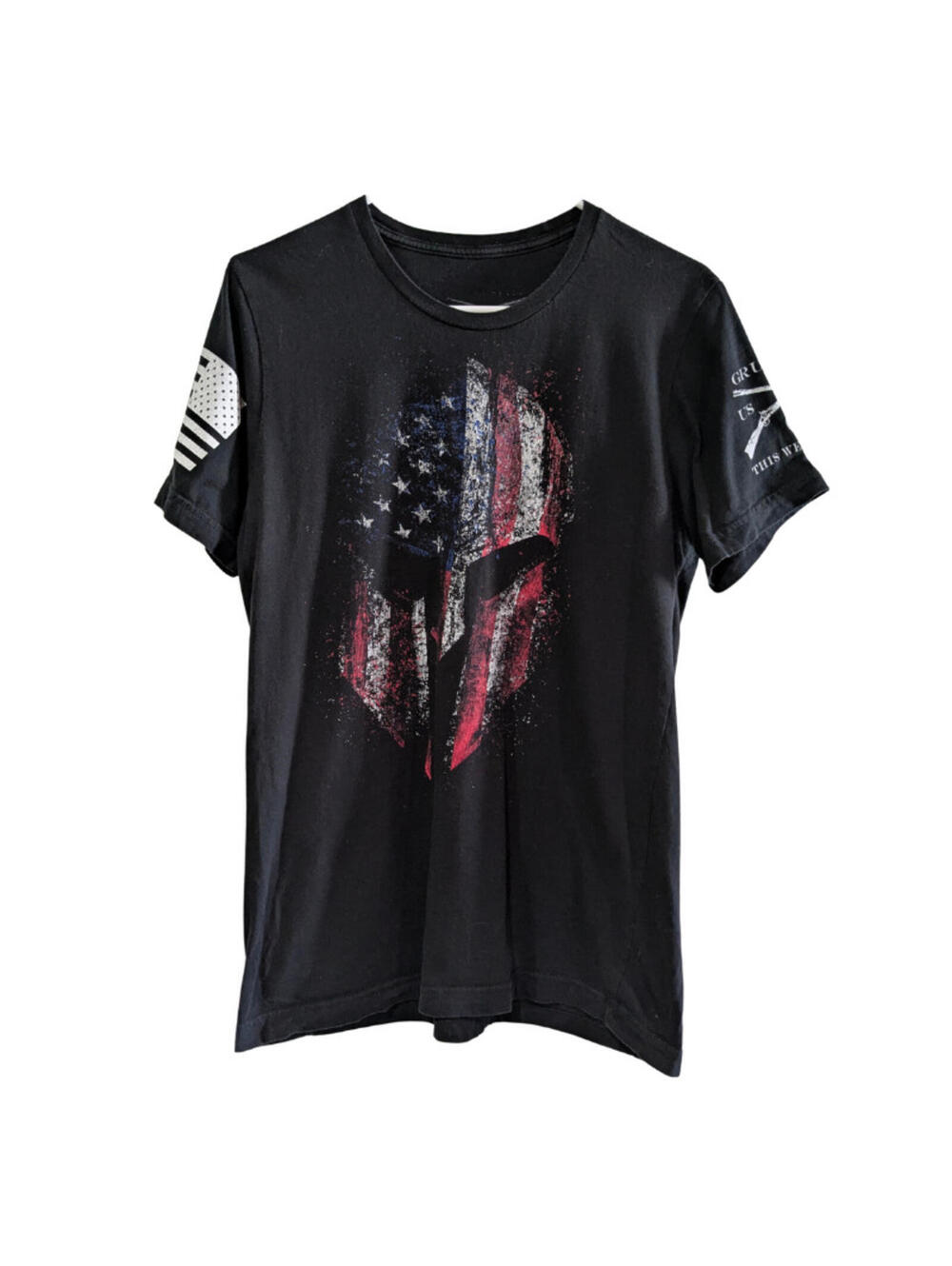 Grunt Style Mens' American Spartan 2.0 T-Shirt, Black, Size Small, Cotton